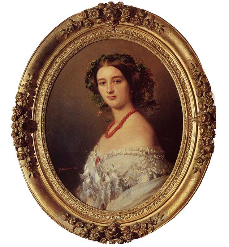 Franz Xaver Winterhalter Malcy Louise Caroline Frederique Berthier de Wagram, Princess Murat oil painting image
